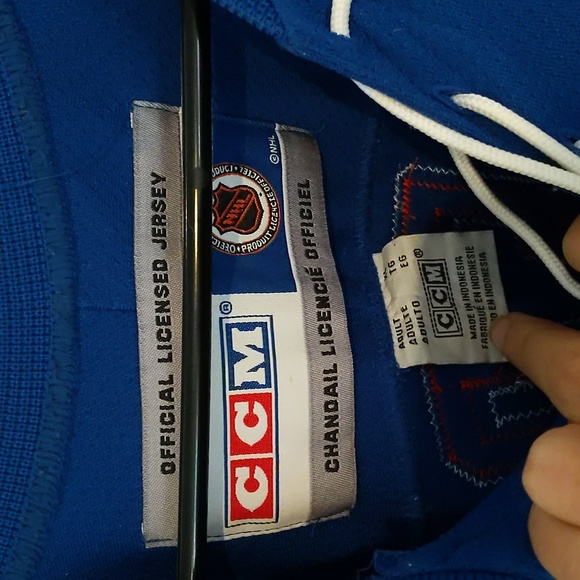 Authentic Rangers Jersey True Blue number 75 CCM size XL - Picture 3 of 11